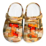 custom illinois fighting illini desert layers clogs best selling