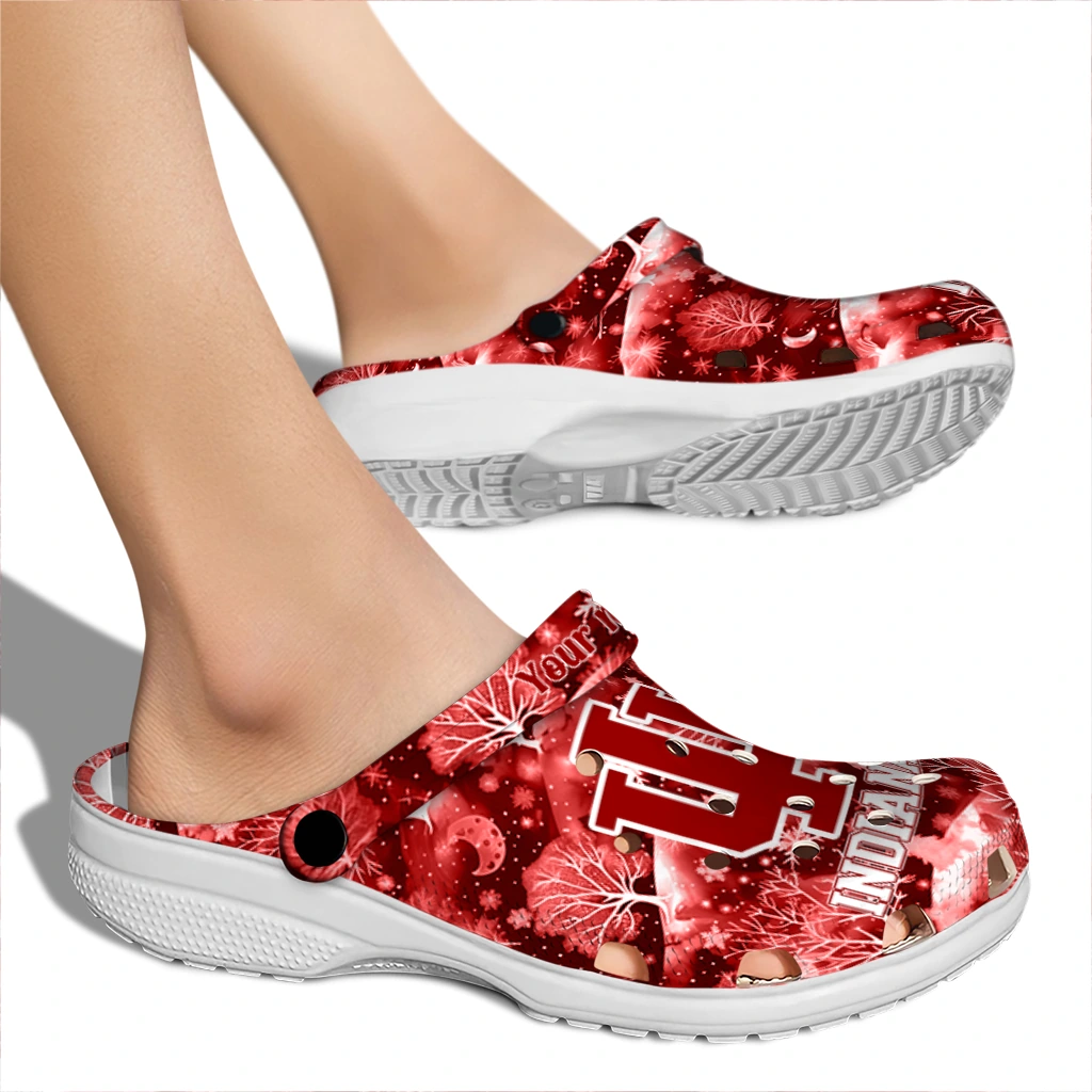 custom indiana hoosiers snowy hills clogs fashion forward custom indiana hoosiers snowy hills clogs fashion forward
