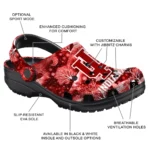 custom indiana hoosiers snowy hills clogs best selling