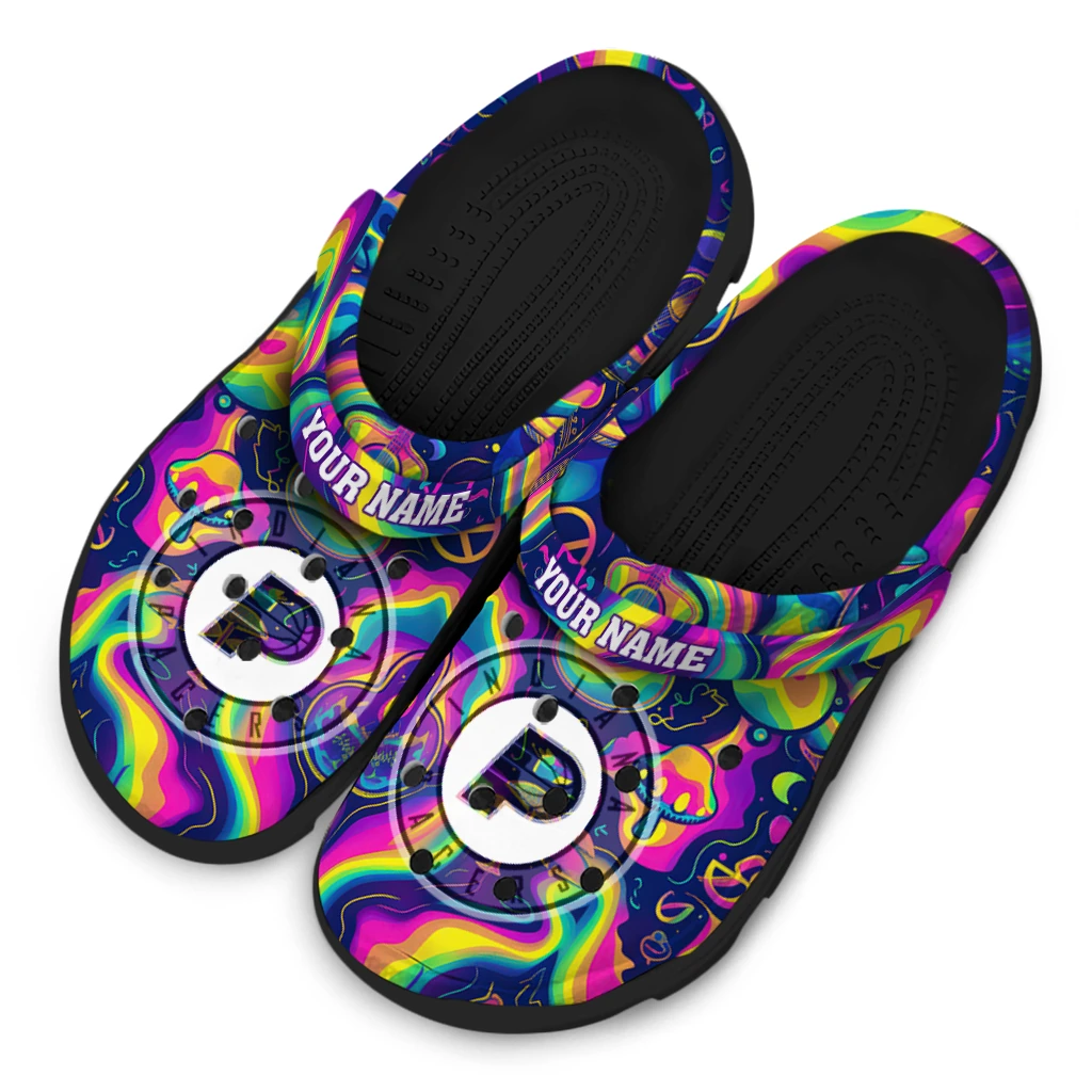 custom indiana pacers swirling mushrooms clogs latest model custom indiana pacers swirling mushrooms clogs latest model