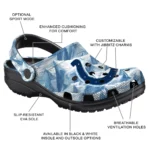 custom indianapolis colts mountain artwork clogs best selling