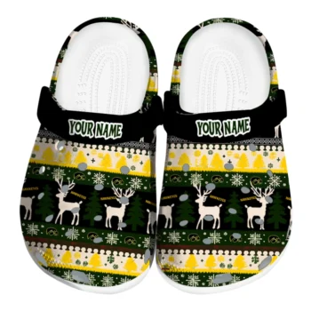 custom iowa hawkeyes christmas motif clogs best selling