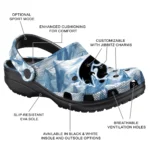 custom iowa hawkeyes mountain artwork clogs best selling