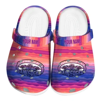 custom jacksonville state gamecocks wavy stripes clogs best selling