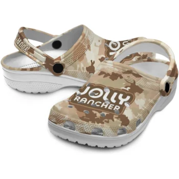 custom jolly rancher beige camouflage beige brown clogs high quality hey clogs