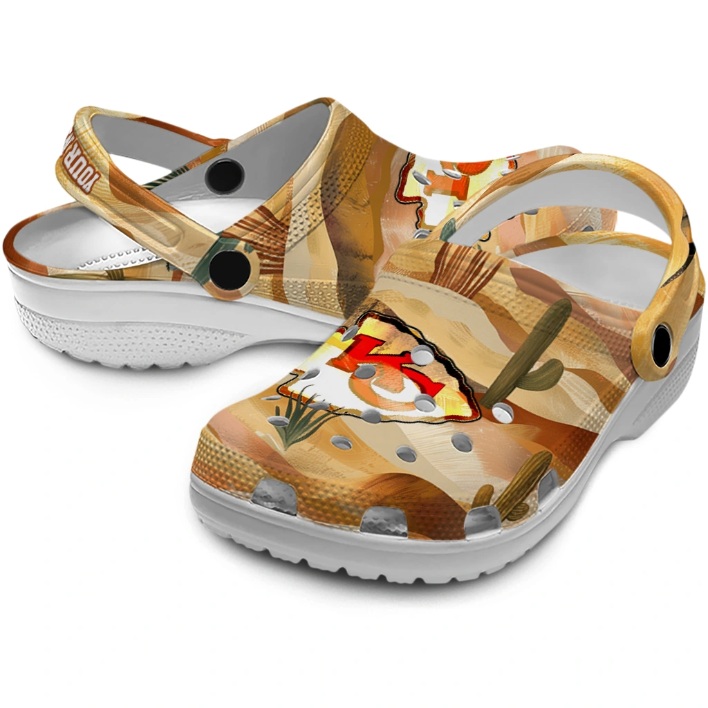 custom kansas city chiefs desert layers clogs high quality custom kansas city chiefs desert layers clogs high quality