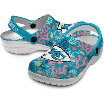 custom kansas city chiefs tropical fish ocean clogs high quality