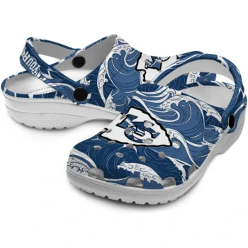 custom kansas city chiefs wave flow clogs high quality
