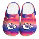 custom kansas city chiefs wavy stripes clogs best selling