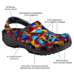 custom kansas jayhawks prism pieces clogs best selling