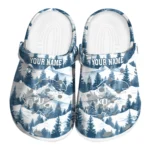 custom kansas jayhawks snowy mountains clogs best selling