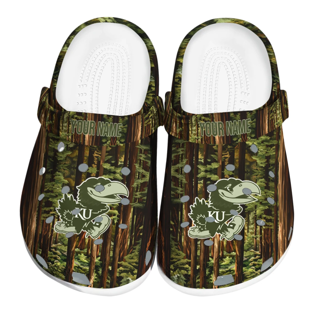 custom kansas jayhawks woods forest designs clogs best selling custom kansas jayhawks woods forest designs clogs best selling
