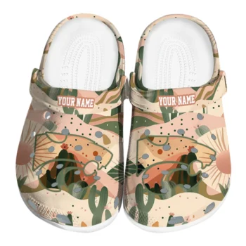 custom kansas state wildcats desert cactus pattern clogs best selling