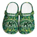 custom kent state golden flashes tropical leaves clogs best selling