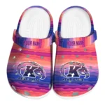 custom kent state golden flashes wavy stripes clogs best selling