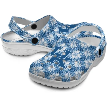 custom kentucky wildcats snowflake mosaic clogs high quality