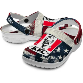 custom kfc bucket stripes red white clogs high quality hey clogs