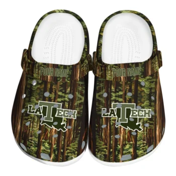 custom la tech woods forest designs clogs best selling