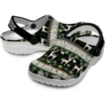 custom las vegas raiders christmas motif clogs best selling