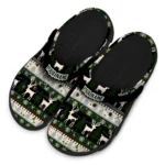 custom las vegas raiders christmas motif clogs best selling