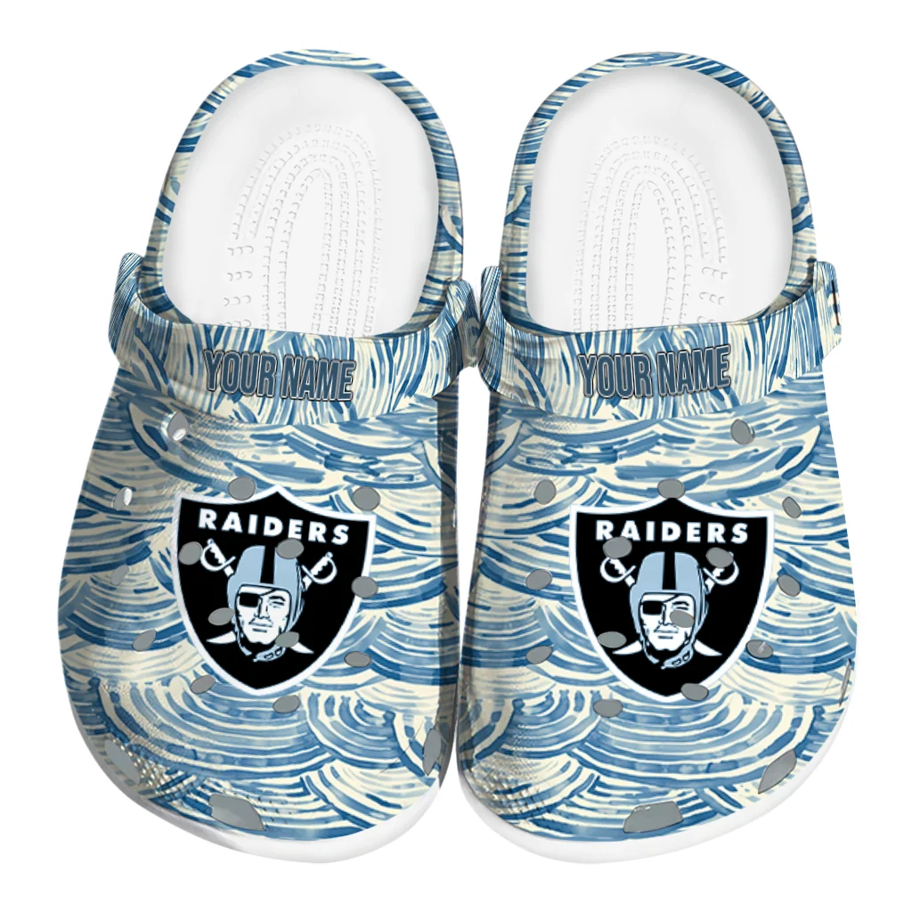 custom las vegas raiders sea swirls clogs best selling custom las vegas raiders sea swirls clogs best selling