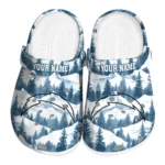 custom los angeles chargers snowy mountains clogs best selling