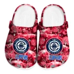 custom los angeles clippers snowy hills clogs best selling