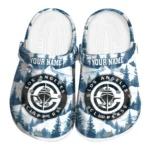 custom los angeles clippers snowy mountains clogs best selling