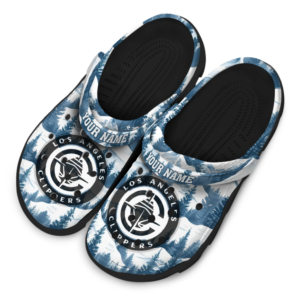 custom los angeles clippers snowy mountains clogs latest model custom los angeles clippers snowy mountains clogs latest model