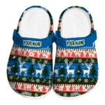 custom los angeles dodgers christmas motif clogs best selling