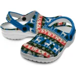 custom los angeles dodgers christmas motif clogs best selling