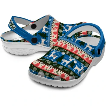 custom los angeles dodgers christmas motif clogs high quality
