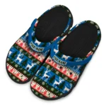 custom los angeles dodgers christmas motif clogs best selling