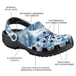 custom los angeles dodgers mountain artwork clogs best selling