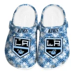 custom los angeles kings snowflake mosaic clogs best selling