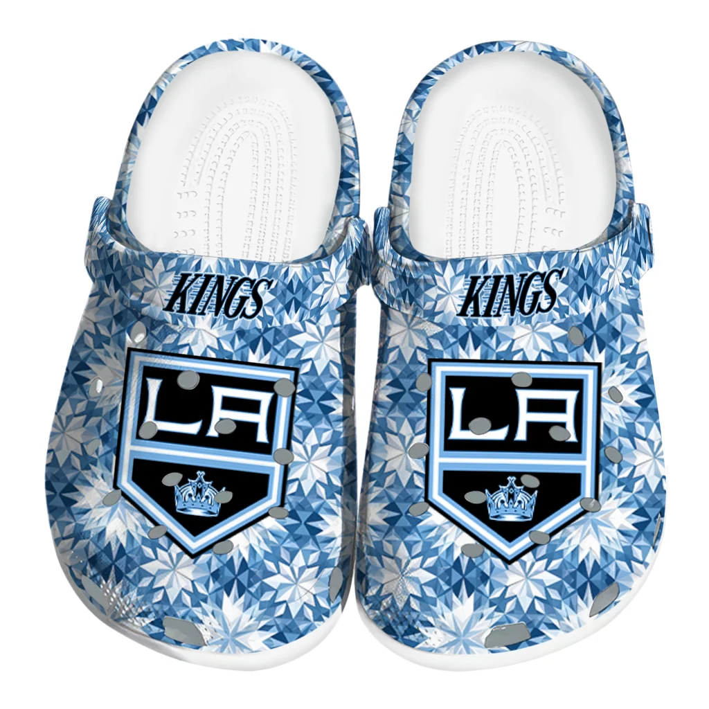 custom los angeles kings snowflake mosaic clogs best selling custom los angeles kings snowflake mosaic clogs best selling