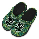custom los angeles kings tropical leaves clogs best selling
