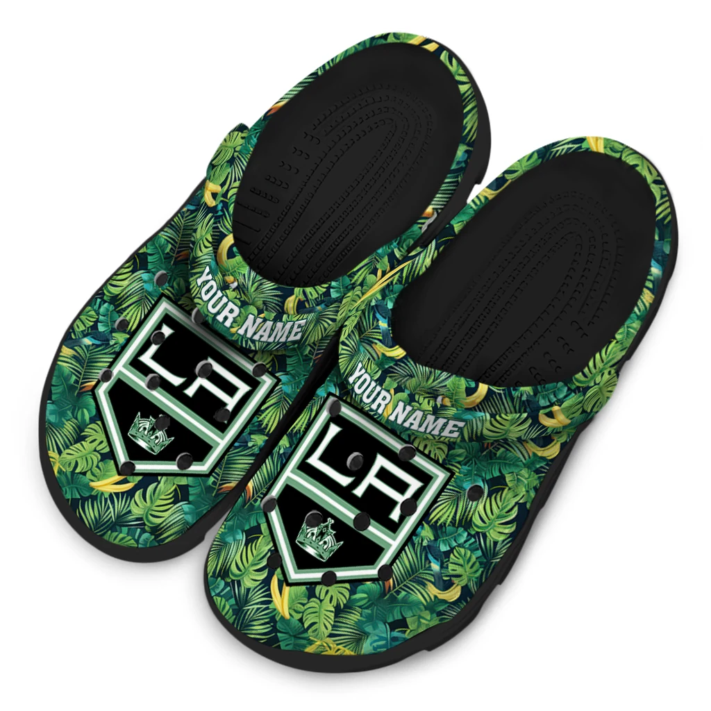 custom los angeles kings tropical leaves clogs latest model custom los angeles kings tropical leaves clogs latest model