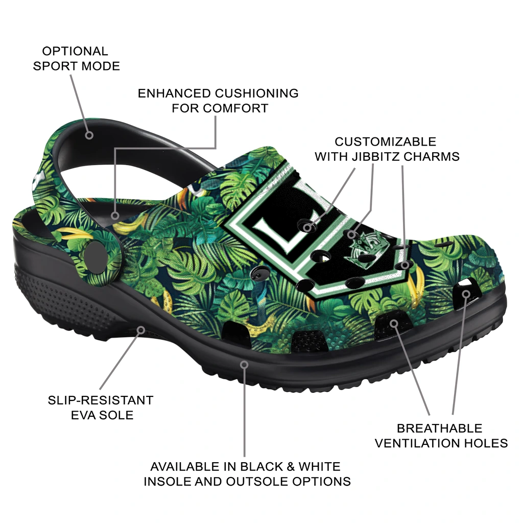 custom los angeles kings tropical leaves clogs new arrival custom los angeles kings tropical leaves clogs new arrival