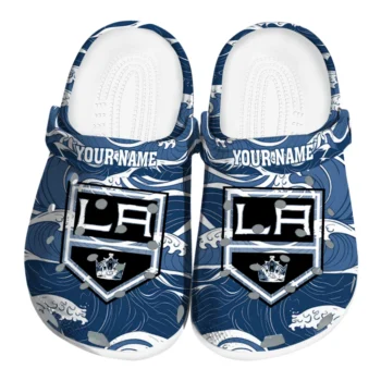 custom los angeles kings wave flow clogs best selling