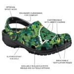 custom los angeles lakers tropical leaves clogs best selling