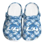 custom los angeles rams snowflake mosaic clogs best selling
