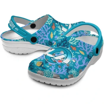 custom los angeles rams tropical fish ocean clogs high quality