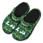 custom los angeles rams tropical leaves clogs best selling