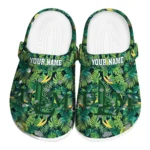custom louisiana monroe warhawks tropical leaves clogs best selling