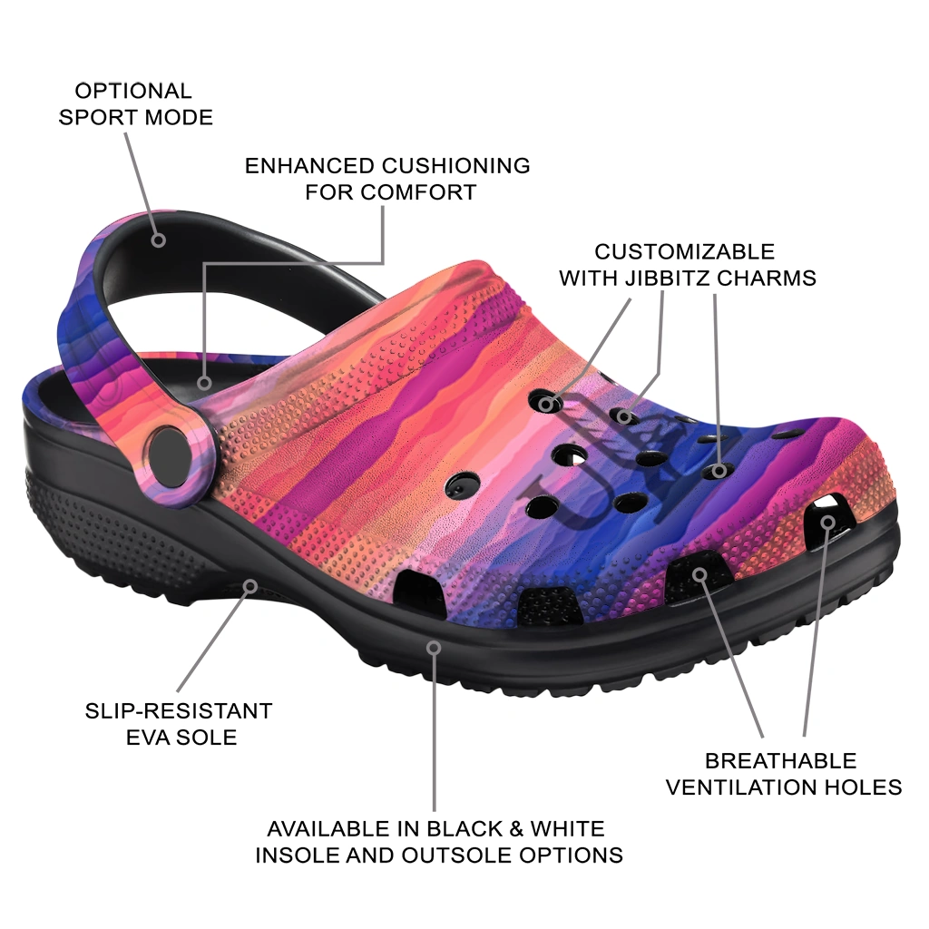 custom louisiana monroe warhawks wavy stripes clogs new arrival custom louisiana monroe warhawks wavy stripes clogs new arrival