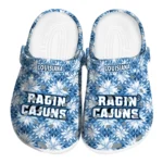 custom louisiana ragin cajuns snowflake mosaic clogs best selling