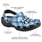 custom louisiana ragin cajuns snowflake mosaic clogs best selling