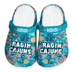custom louisiana ragin cajuns tropical fish ocean clogs best selling