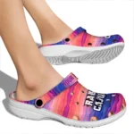 custom louisiana ragin cajuns wavy stripes clogs best selling